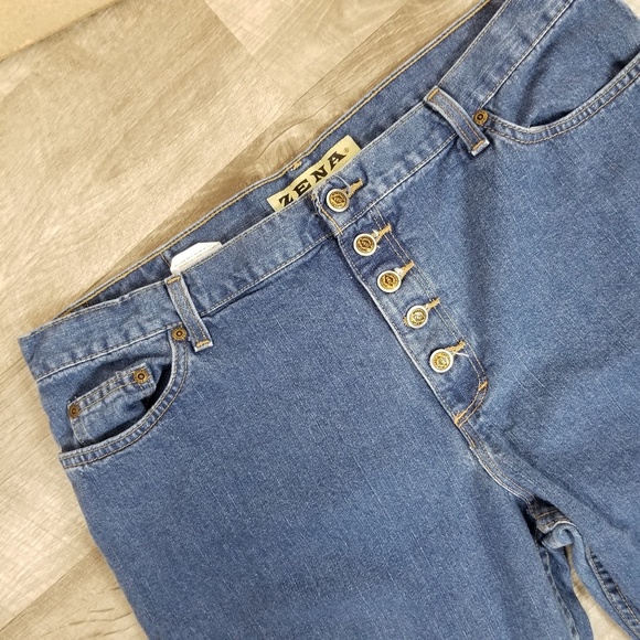 Zena vintage high waisted mom jeans button fly - Picture 1 of 8